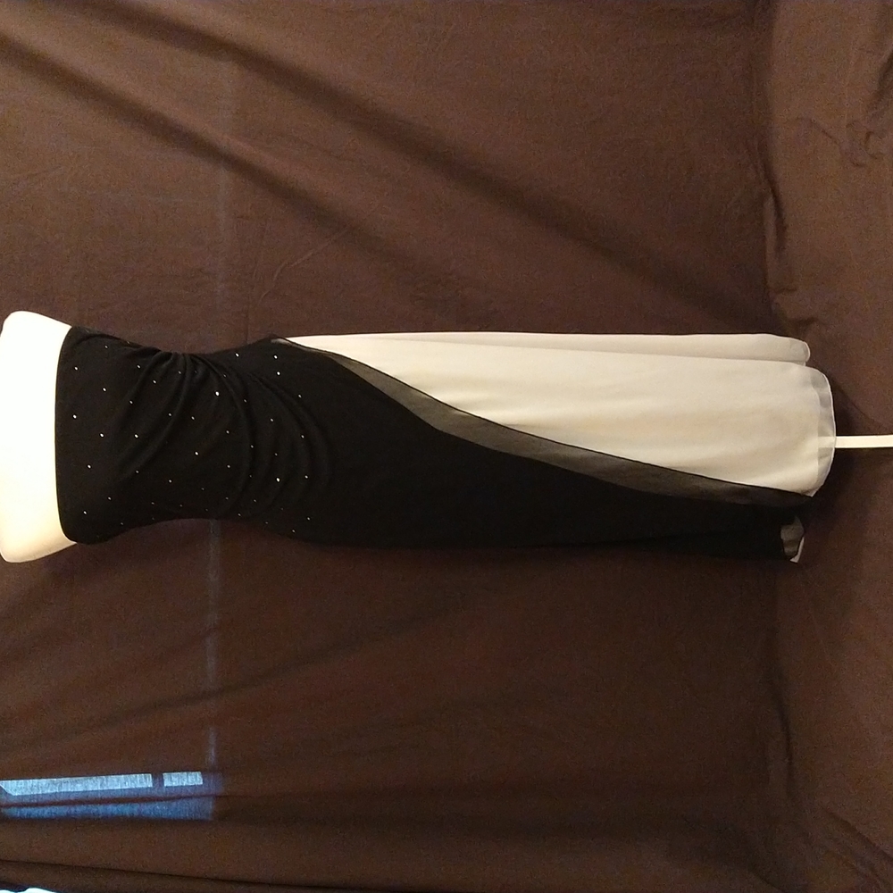 Black & White Evening Dress